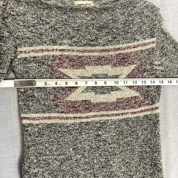 Triple Five Soul Waterfall Front Cardigan Sz XS Rolled Hem - Picture 6 of 8